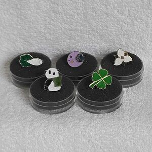 LOT B: 5 Fun & Assorted Metal & Enamel Pins!!